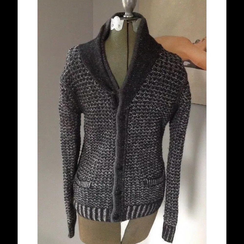 RAG & BONE POPCORN KNIT CARDIGAN BOYS L